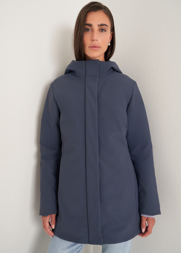 Piotr padded jacket with hood Piotr padded jacket with hood BLU MIDNIGHT Woman null