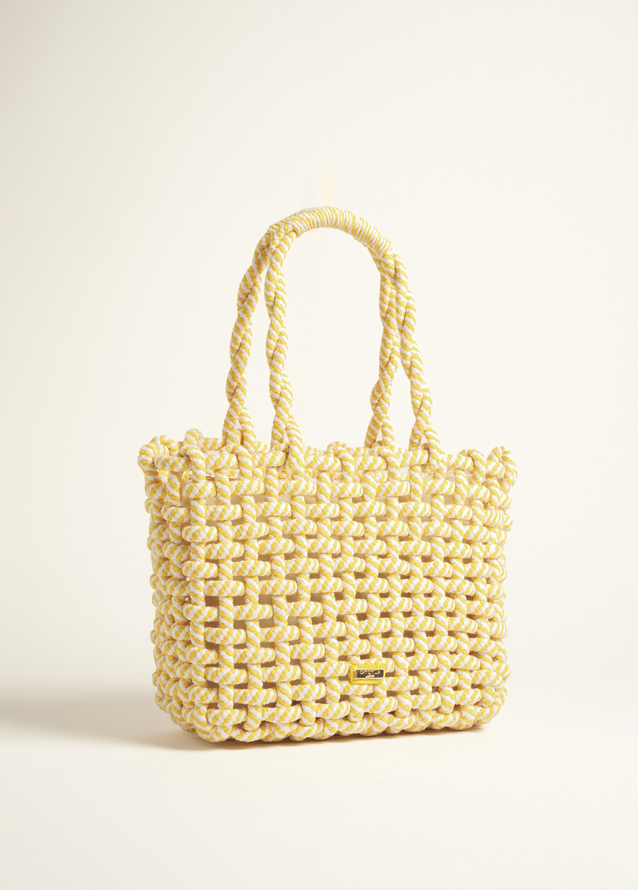 Borsa Besta In Corda Intrecciata BEIGE CAMELGIALLO Donna , immagine n. 2