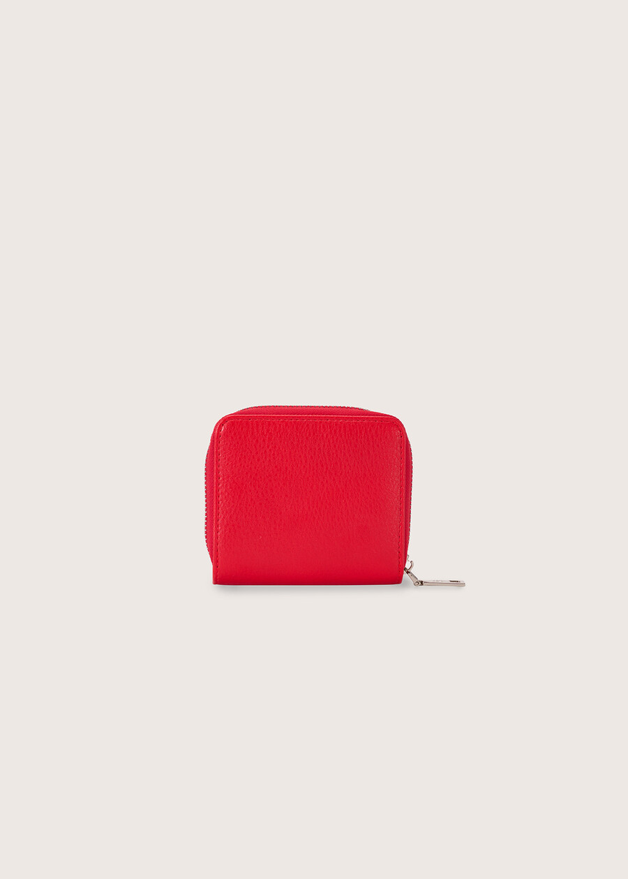 Palm eco-leather small wallet ROSSO TULIPANO Woman , image number 4