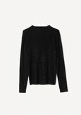Marsh sweater with rhinestone hearts NERO BLACK Woman image number 4