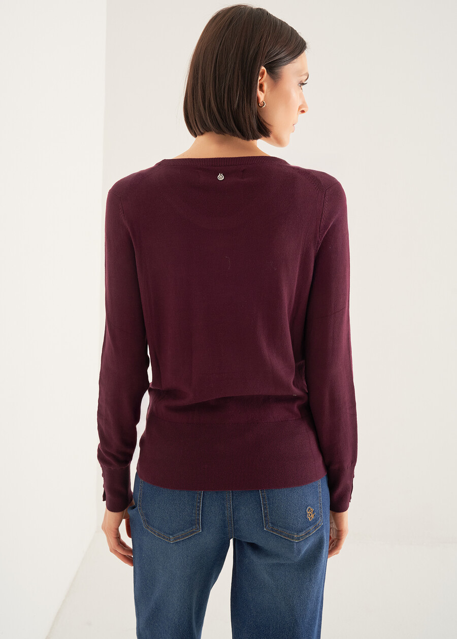 Maglia Melody girocollo BLU MIDNIGHTCELESTE FIORDALISOVIOLA VINACCIAROSA Donna , immagine n. 4