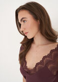 Sailor lace-effect t-shirt BLUVIOLA MELANZANA Woman image number 2