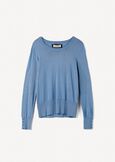 Melody wool sweater with round neck BLU MIDNIGHTCELESTE FIORDALISOVIOLA VINACCIAROSA Woman image number 5