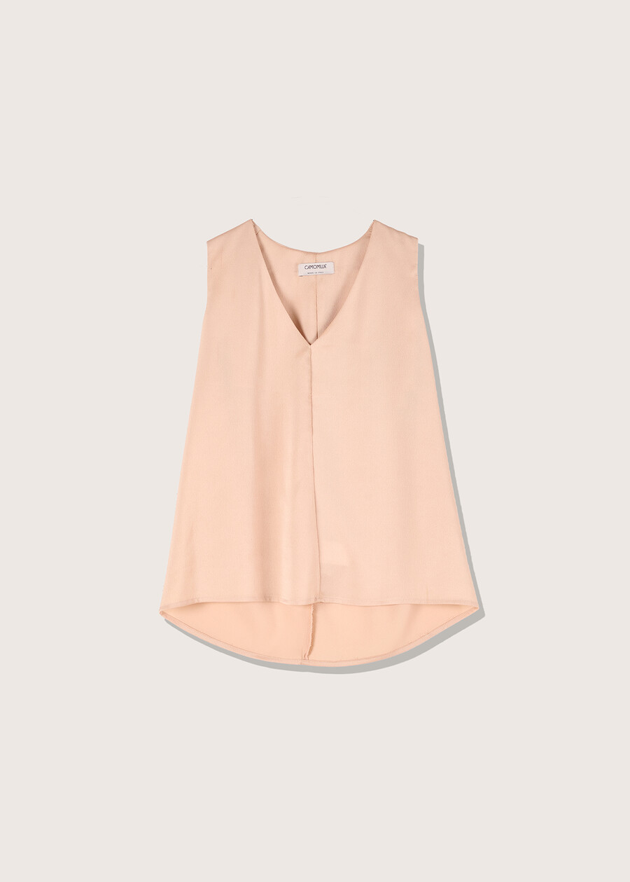 Carla crepe top GOLD Woman , image number 4