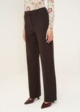 Giorgia pleated-texture trousers ROSSO BORDEAUXMARRONE Woman image number 3