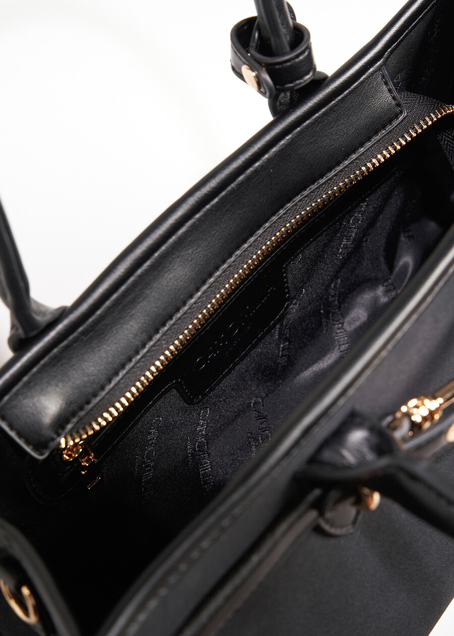 Bauletto Berny in ecocamoscio NERO BLACKMARRONE Donna , immagine n. 3