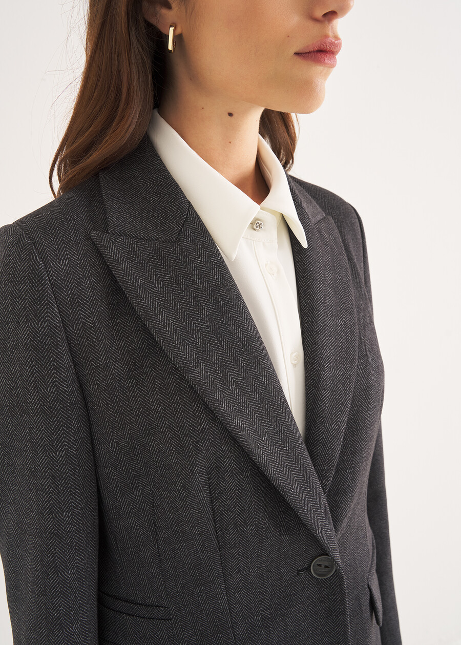 Giacca Giasmine-A punto Roma GRIGIO DARKGREY Donna , immagine n. 2