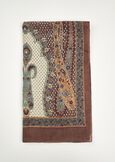 Foulard Soras in 100% seta MARRONE CIOCCOLATO Donna immagine n. 2