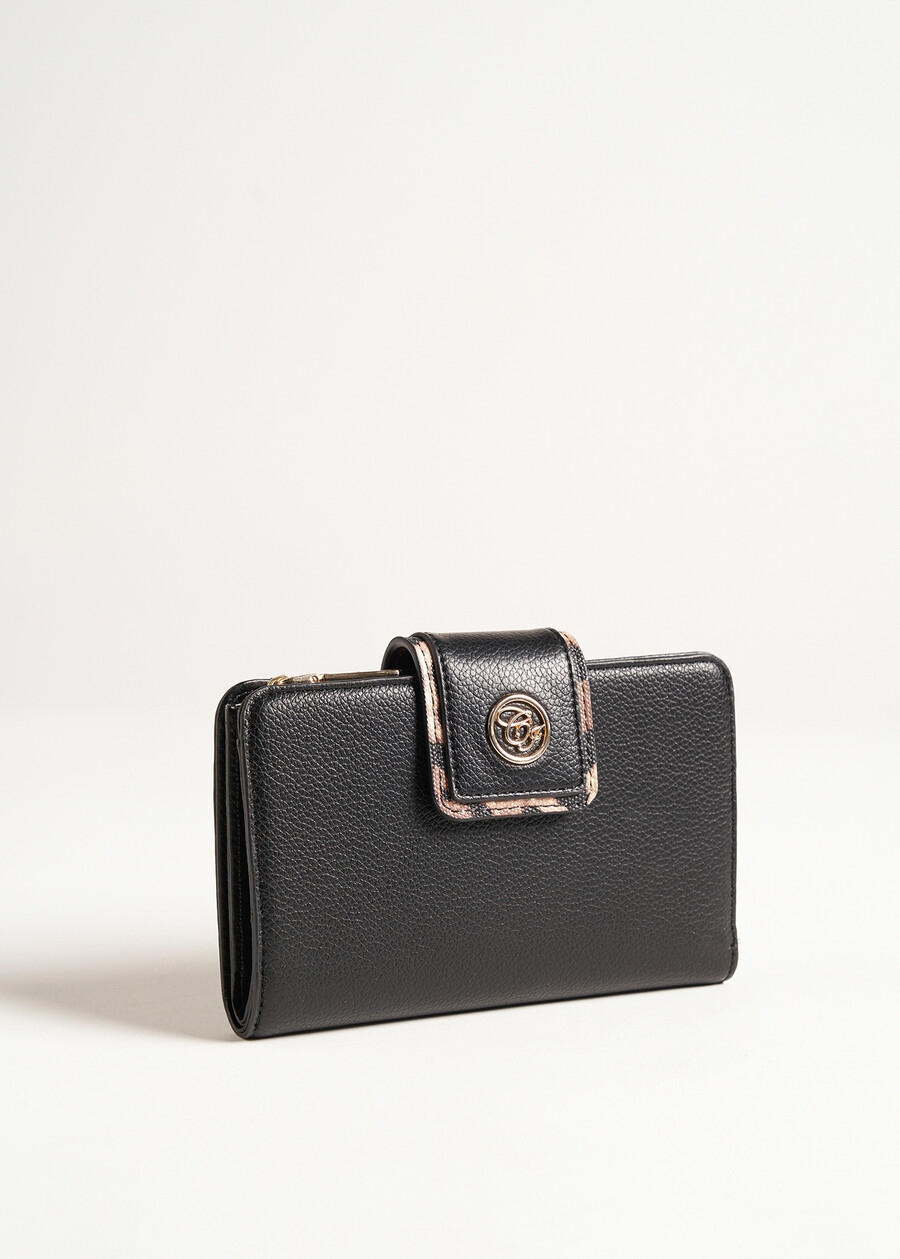 Percy-A animalier print wallet NERO BLACK Woman , image number 1