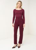 Pantalone Alice tessuto screppino ROSSO BORDEAUXVERDE GARDENMARRONE Donna immagine n. 2