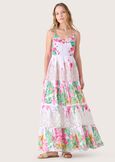Abito lungo 100% cotone BIANCO Donna immagine n. 1