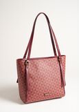 Bely geometric faux leather shopping bag ROSSO CHIANTI Woman image number 2
