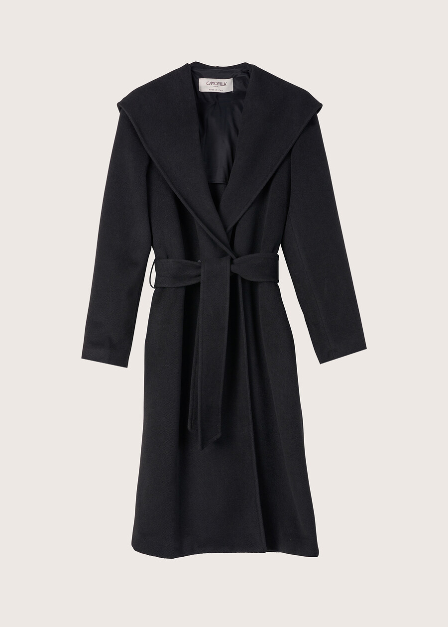 Catrine cloth coat NERO BLACKBEIGE CAMMELLO Woman , image number 5