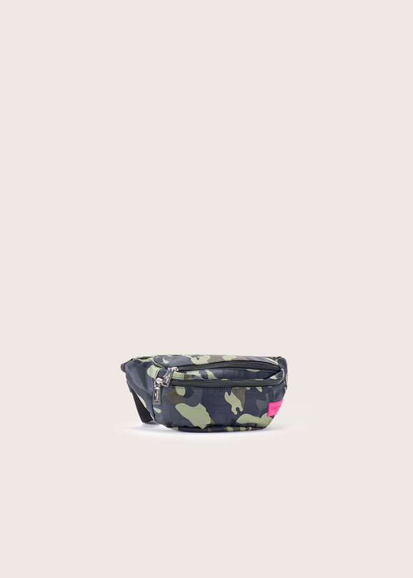 Bettlan camouflage nylon pouch VERDE SALVIA Woman null