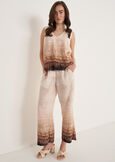 Peter Printed Viscose Trousers BEIGE LIGHT BEIGE Woman image number 1