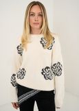 Maglia Marilyn con mini paillettes BEIGE LATTE Donna immagine n. 1