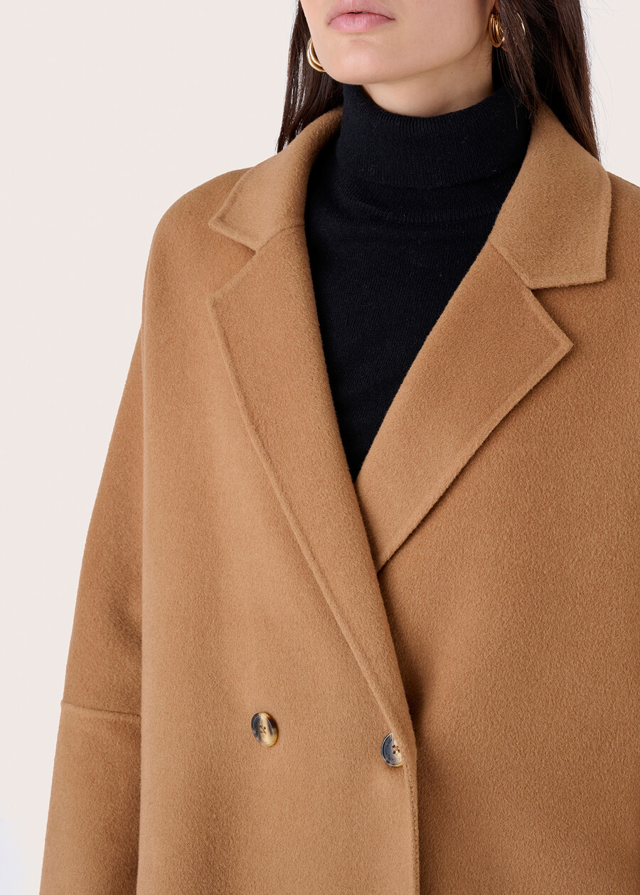 Corinne 100% woolen coat NERO BLACKBEIGE CAMMELLO Woman , image number 4
