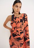 Abito lungo Alberto in jersey ROSSO ARANCIONE Donna immagine n. 3