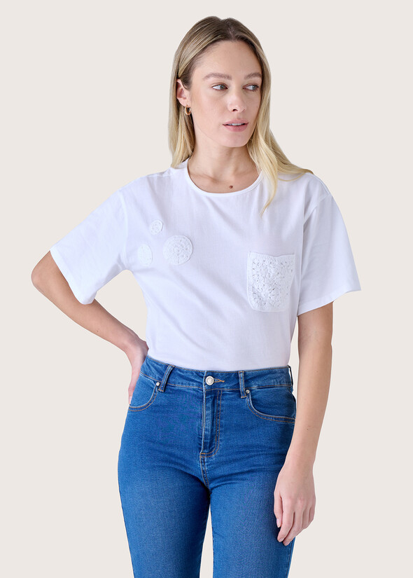 T-shirt Story 100% cotone BIANCO WHITE Donna null