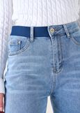 Sara denim cotton trousers DENIM Woman image number 4