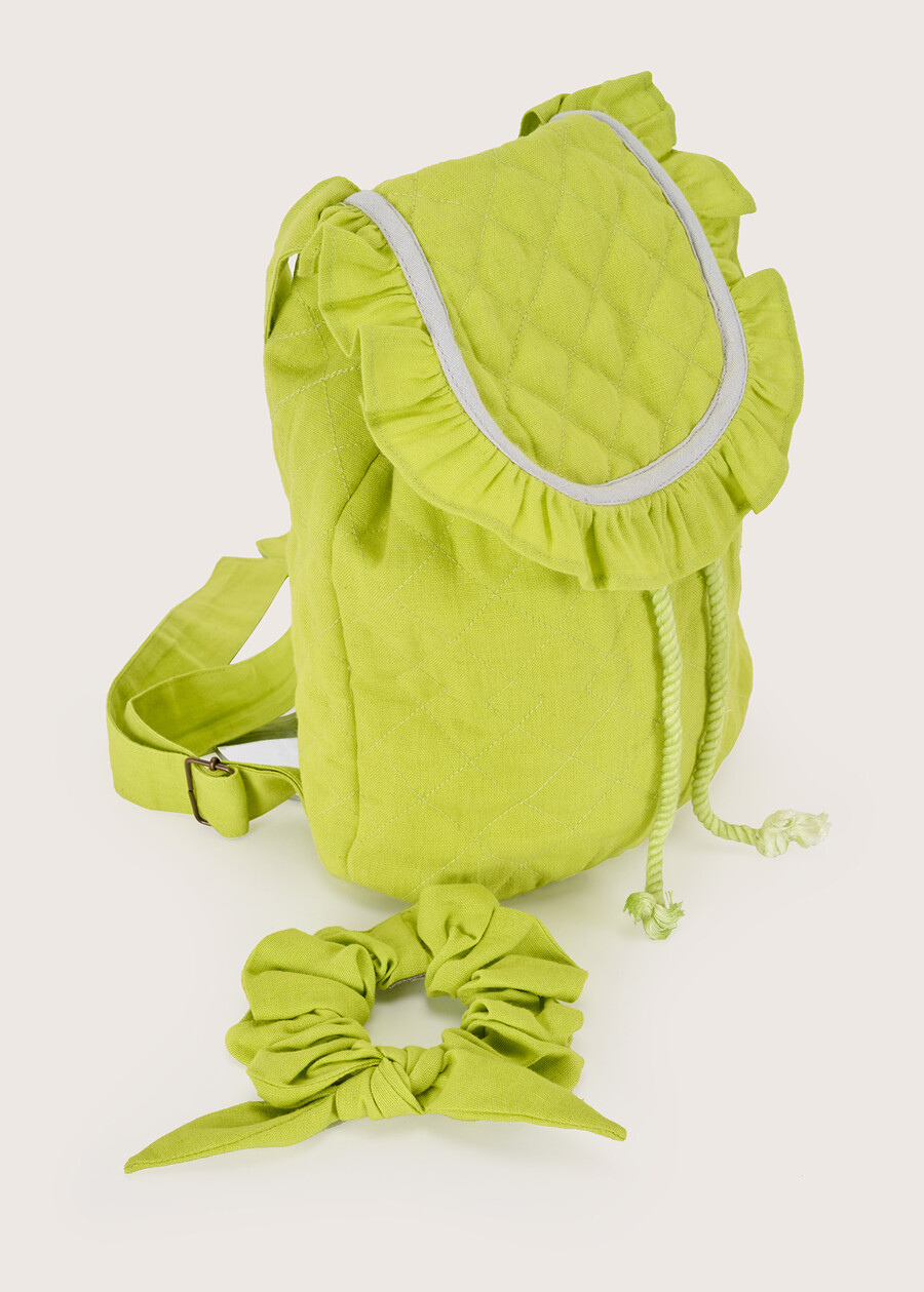 Baby backpack for girls VERDE TASSONI Woman , image number 3
