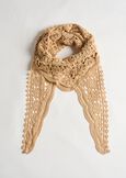 Foulard Stefania cotone crochet BEIGE DESERT Donna immagine n. 1