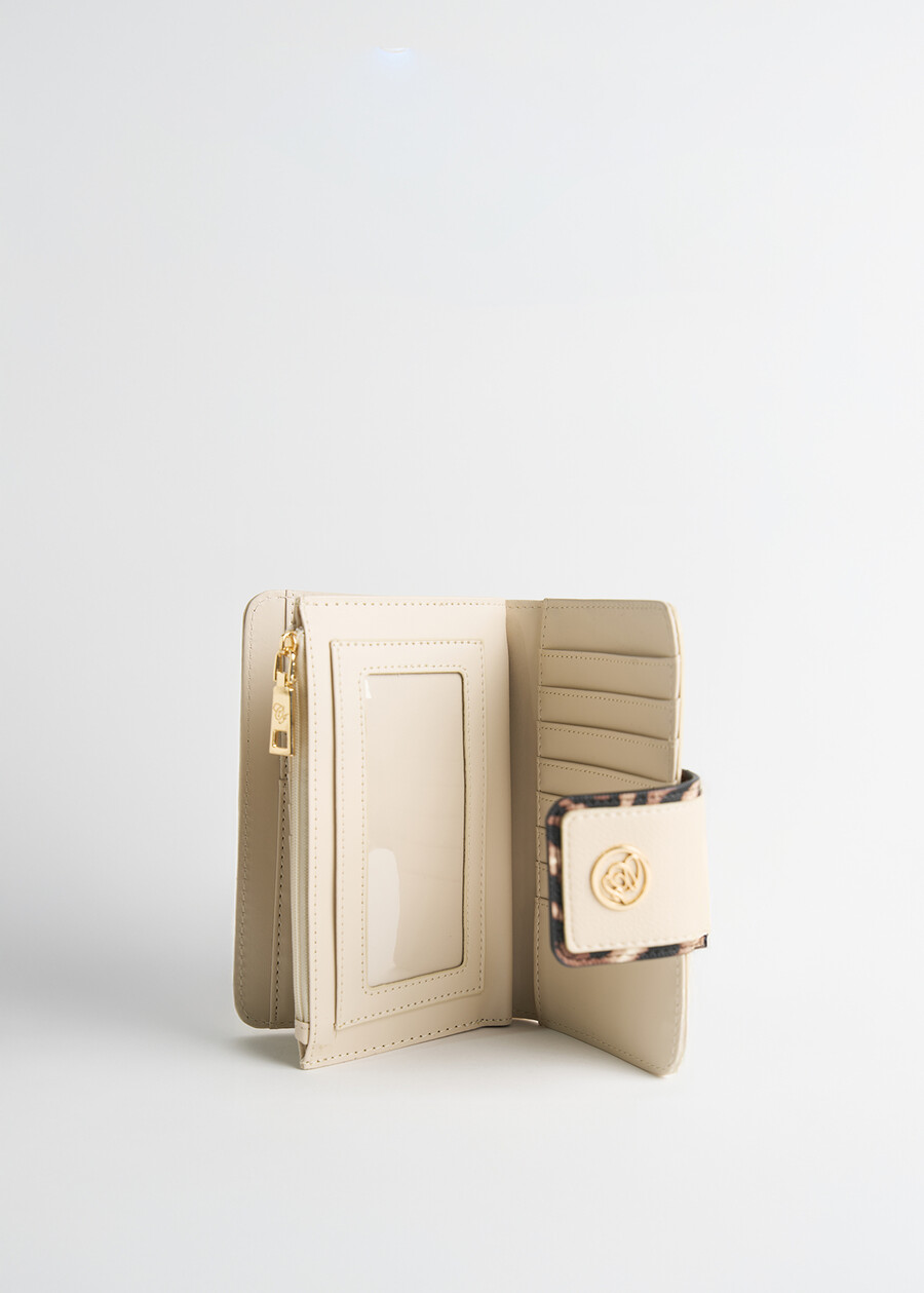 Portafoglio Percy animalier BEIGE Donna , immagine n. 4