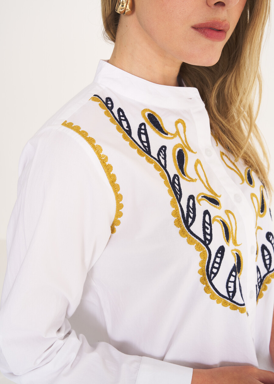 Camicia Catris ricamata BIANCO WHITE Donna , immagine n. 2