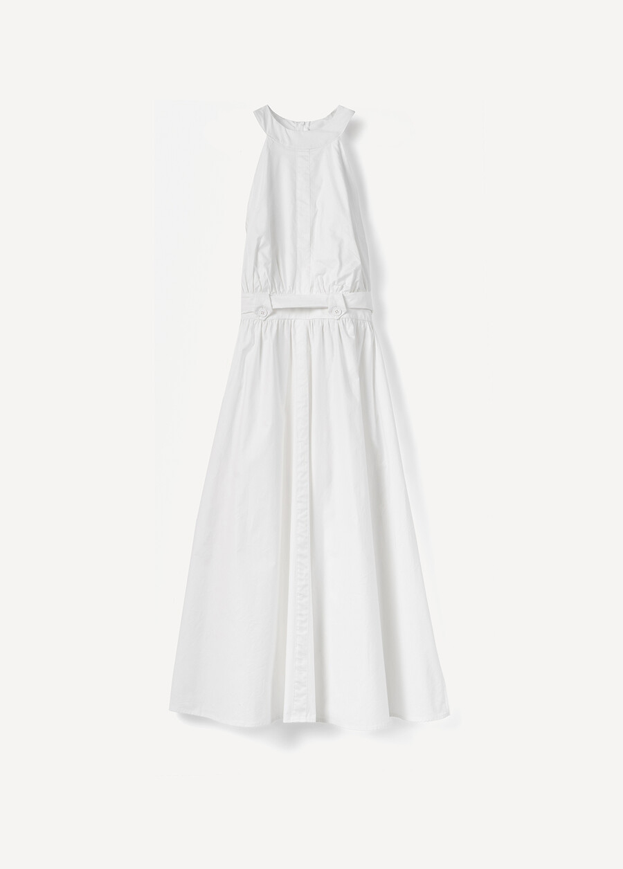 Allys Cotton-Blend Dress BIANCO WHITE Woman , image number 5