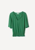 Blusa Celina in jersey VERDE GARDENROSA FUCSIA Donna immagine n. 5