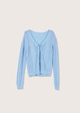 Cardigan Marcy con lurex BLU SURF Donna immagine n. 4