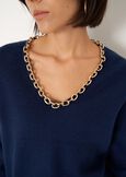Malawi V-neck sweater BLU MIDNIGHTVIOLA VINACCIA Woman image number 2