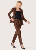 Pantalone Kate in velluto animalier MARRONE CASTAGNA Donna immagine n. 1