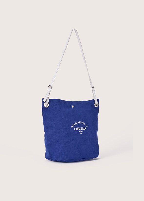 Borsa a secchiello Balbi in canvas BEIG SALINABLU AVION Donna null