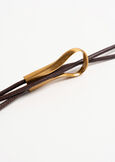 Cintura Clay tubolare in ecopelle MARRONE CAFFE Donna immagine n. 3