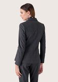 Gaby herringbone cloth blazer BLU GRAFITE Woman image number 3