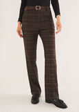 Pantalone Porter check MARRONE TERRA Donna immagine n. 2
