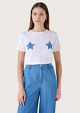 T-shirt Star 100% cotone BIANCO WHITE Donna immagine n. 2