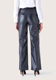 Paige eco-leather cargo trousers NERO BLACK Woman image number 5