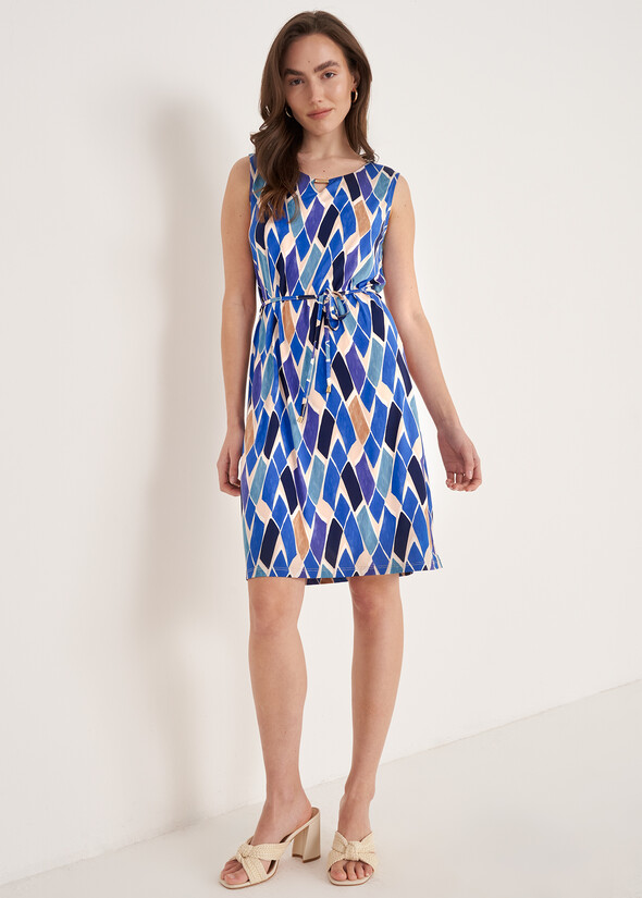 Alissya Printed Dress BLU Woman null
