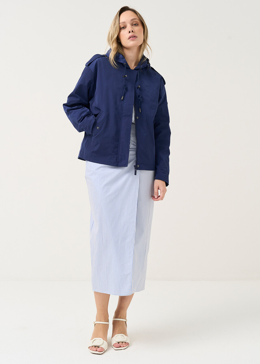 Goan technical short jacket BEIGE LATTEBLU Woman , image number 5