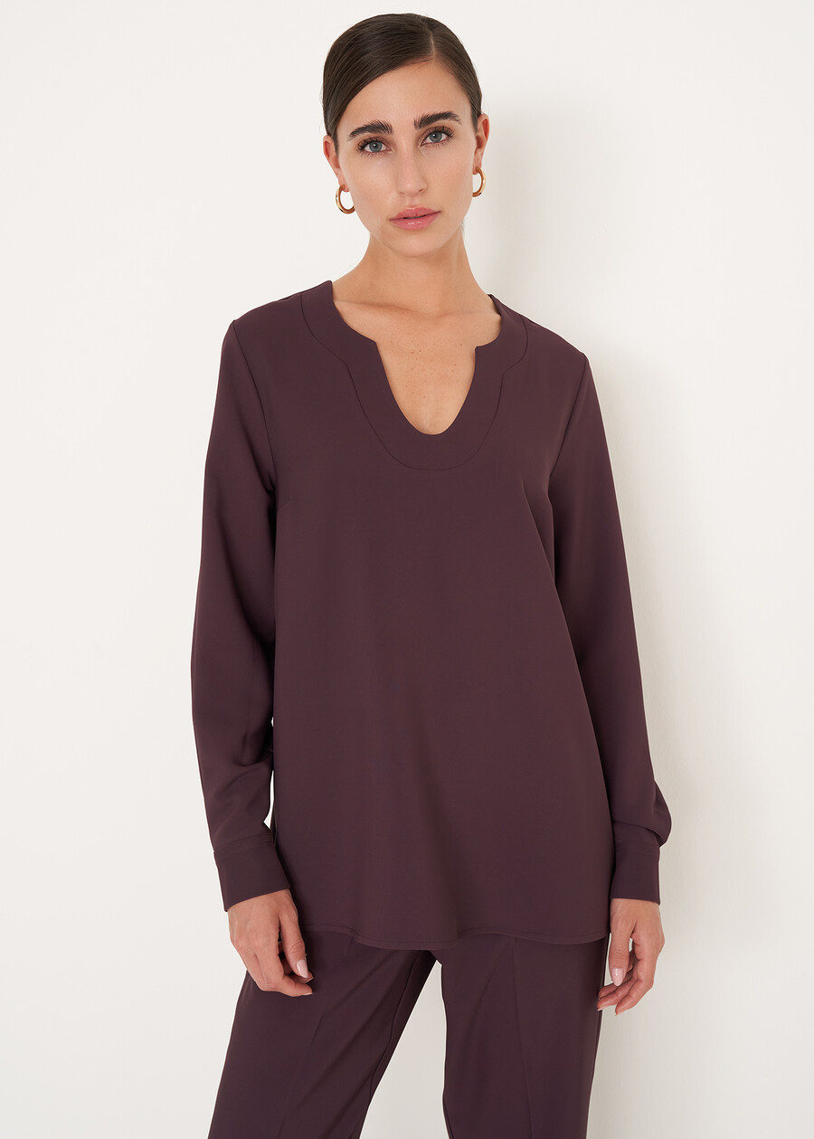 Charlen cady blouse VERDE PAVONEVIOLA VINACCIA Woman , image number 1