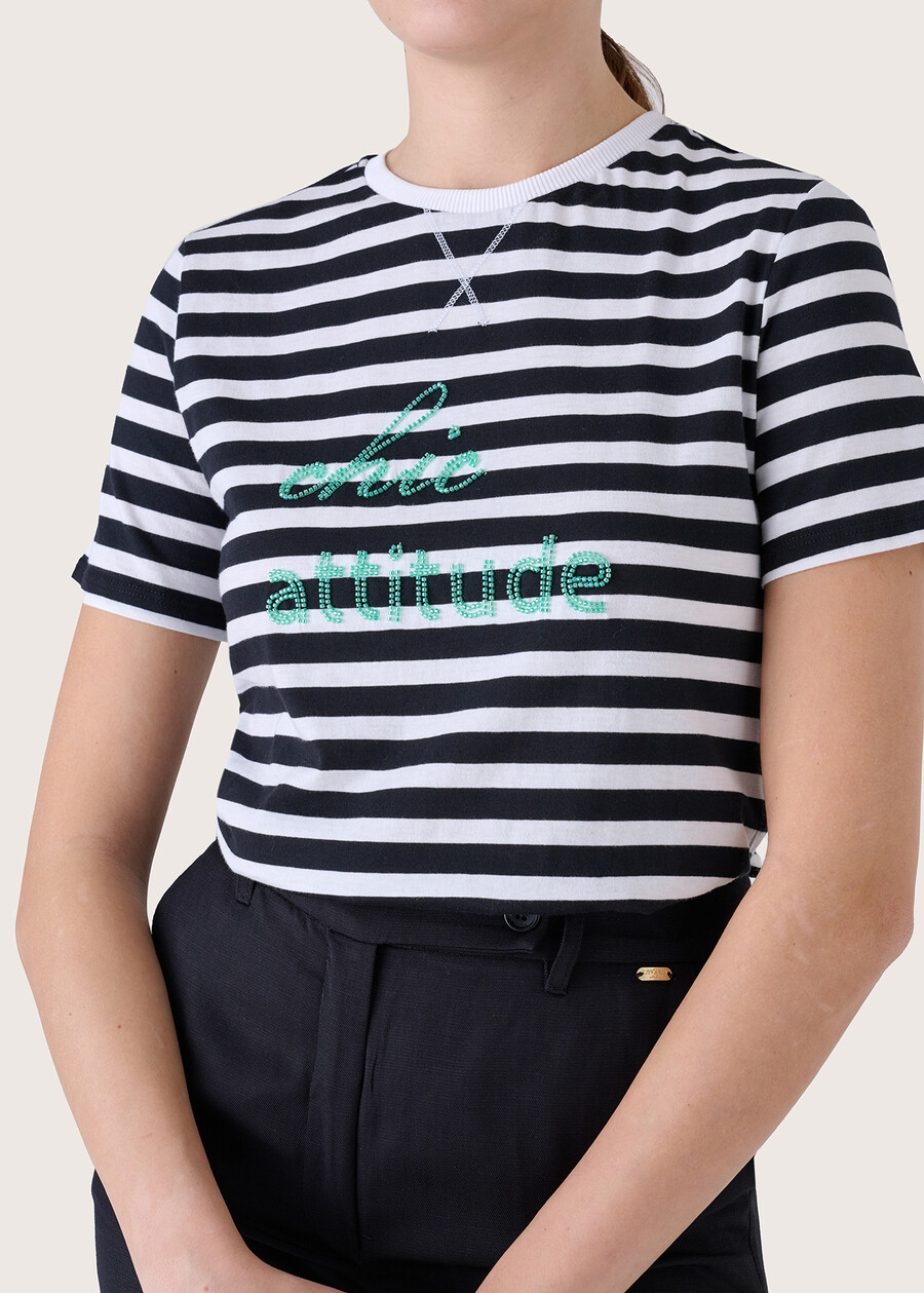 T-shirt Stanly 100% cotone BIANCO WHITEBIANCO Donna , immagine n. 2