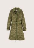 Taylor matelassé trench coat VERDE CARCIOFO Woman image number 5