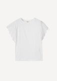 Sally 100% Cotton T-Shirt BIANCO WHITENERO BLACK Woman image number 4