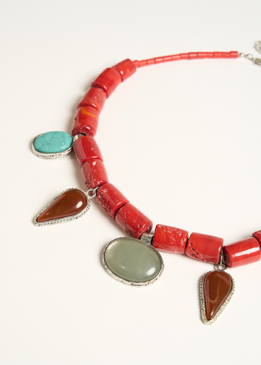 Collana Ghibli effetto corallo ROSSO Donna , immagine n. 2