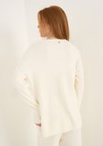 Maglia Magdy punto riso con tasche BEIGE LATTE Donna immagine n. 4