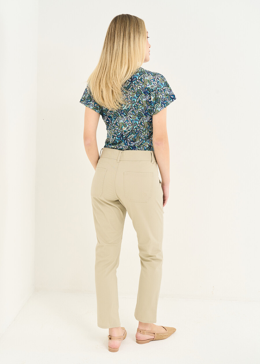 Paolo slim-leg trousers GRIGIOBIANCO WHITE Woman , image number 4