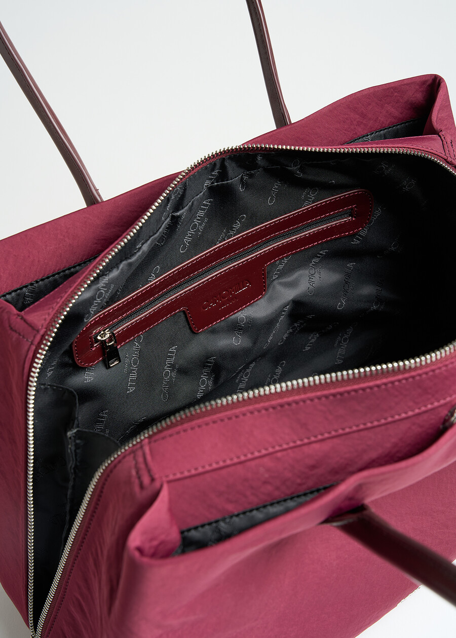 Maxi bauletto Beagle in nylon ROSSO BORDEAUXNERO Donna , immagine n. 5