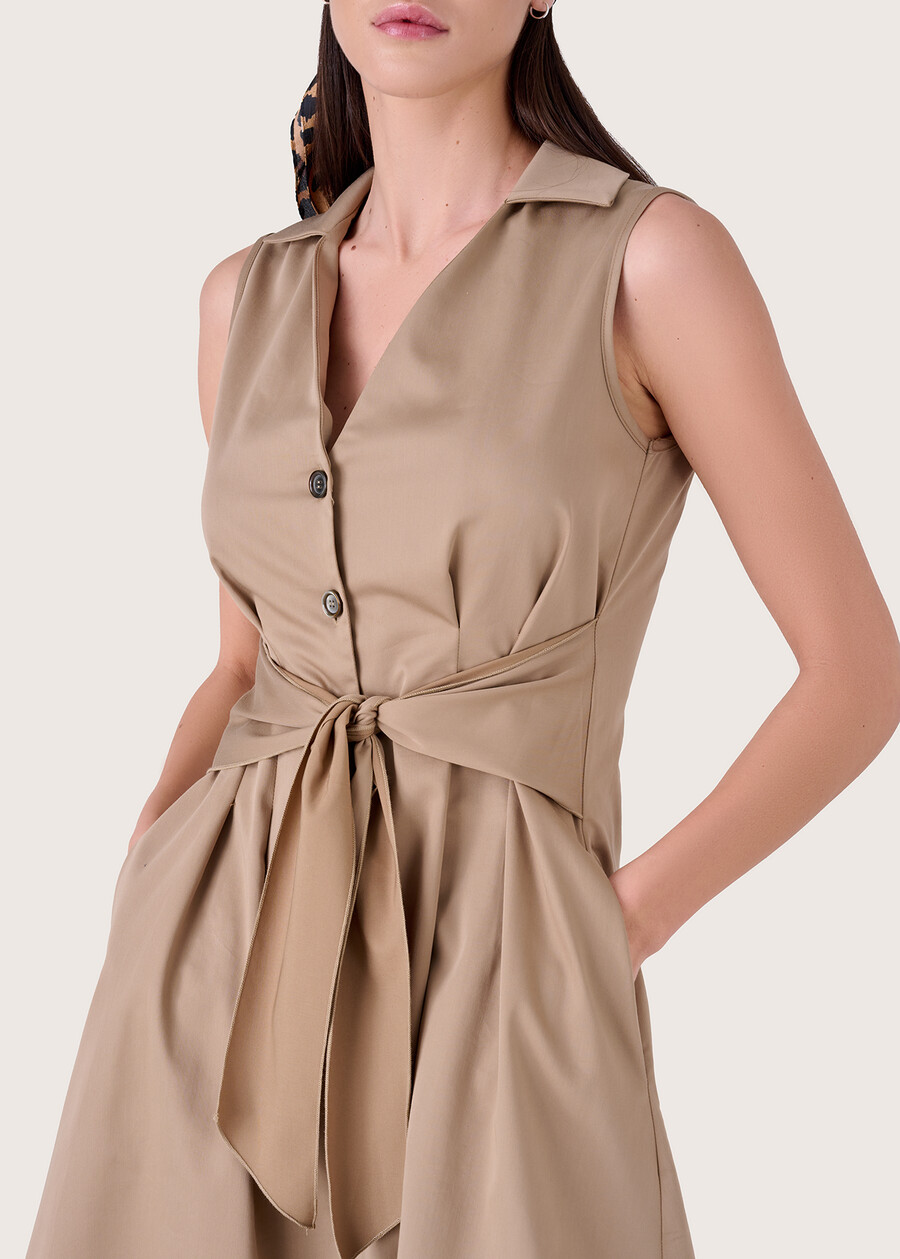 Alberto sleeveless dress BEIGE Woman , image number 2